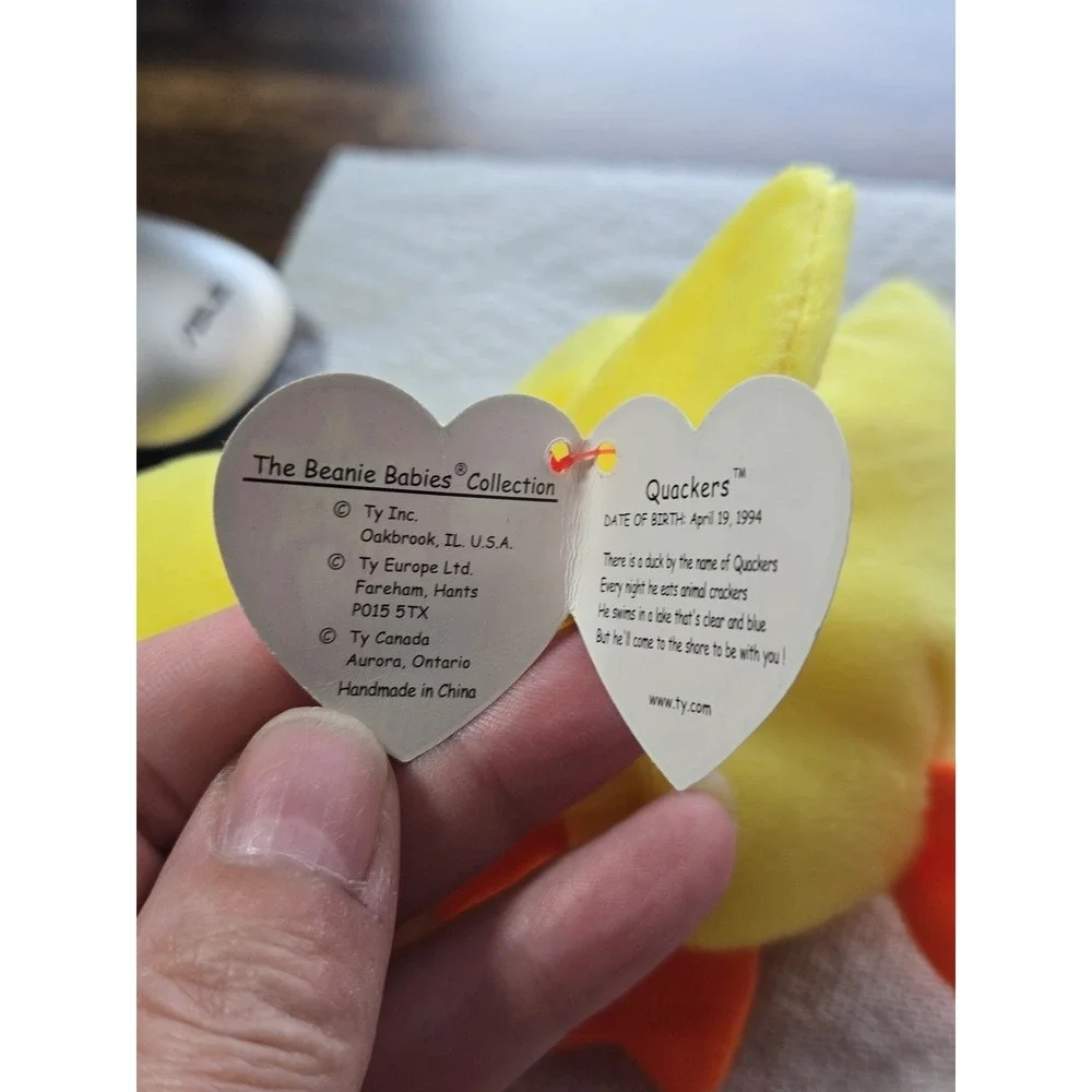 Ty Beanie Babies Quackers Date Of Birth‎ April 19 1994